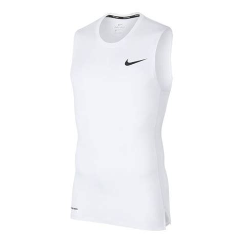 nike pro compression tank top weiß|sleeveless Nike tank tops men's.